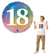 balon foliowy rainbow liczba 18 grabo 18 rnd