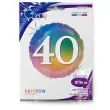 balon foliowy rainbow liczba 40 grabo 18 rnd