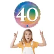 balon foliowy rainbow liczba 40 grabo 18 rnd