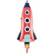 balon foliowy rakieta czerwony partydeco 45 shp