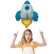 balon foliowy rakieta kosmos niebieski flexmetal 24 shp
