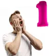 balon foliowy rozowa radosc cyfra 1 rozowy funnyfashion 41 dgt