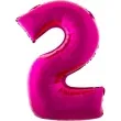 balon foliowy rozowa radosc cyfra 2 rozowy funnyfashion 41 dgt