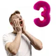 balon foliowy rozowa radosc cyfra 3 rozowy funnyfashion 41 dgt