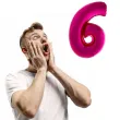 balon foliowy rozowa radosc cyfra 6 rozowy funnyfashion 41 dgt