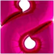 balon foliowy rozowa radosc cyfra 8 rozowy funnyfashion 41 dgt