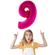 balon foliowy rozowa radosc cyfra 9 rozowy funnyfashion 41 dgt