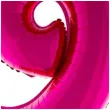balon foliowy rozowa radosc cyfra 9 rozowy funnyfashion 41 dgt