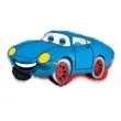balon foliowy samochod usmiechniety niebieski flexmetal 31 shp