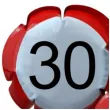 balon foliowy samopompujacy 30 urodziny traffic top ten 3 rnd