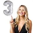 balon foliowy samopompujacy cyfra 3 top ten 3 dgt
