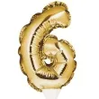 balon foliowy samopompujacy cyfra 6 zloty godan 9 dgt