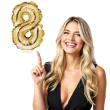 balon foliowy samopompujacy cyfra 8 zloty godan 9 dgt