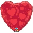 balon foliowy serca czerwony qualatex 18 hrt