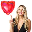balon foliowy serca holo czerwony grabo 18 hrt