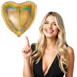 balon foliowy serca holo zloty grabo 18 hrt