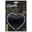 balon foliowy serce beauty and charm czarny godan 18 hrt