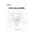 balon foliowy serce bialy partydeco 24 hrt