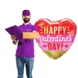 balon foliowy serce happy valentines ze strzala qualatex 18 hrt