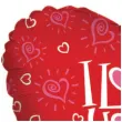 balon foliowy serce i love you betallic 18 hrt