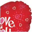 balon foliowy serce i love you betallic 18 hrt