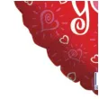 balon foliowy serce i love you betallic 18 hrt
