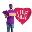 balon foliowy serce i love you czerwony folat 18 hrt