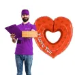 balon foliowy serce i love you z dziurka czerwony grabo 36 shp