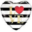 balon foliowy serce l love ve paski qualatex 18 hrt