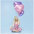 balon foliowy serce liliowy partydeco 24 hrt
