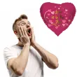 balon foliowy serce love is in the air bordowy folat 18 hrt