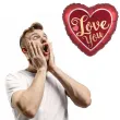 balon foliowy serce love you amscan 18 hrt