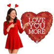 balon foliowy serce love you more czerwony grabo 18 hrt