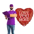 balon foliowy serce love you more czerwony grabo 18 hrt