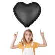 balon foliowy serce matowe czarny partypal 18 hrt