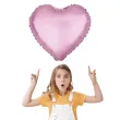 balon foliowy serce matowe rozowy partypal 18 hrt