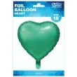 balon foliowy serce matowe zielony godan 18 hrt
