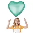 balon foliowy serce matowe zielony partypal 18 hrt
