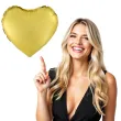 balon foliowy serce matowe zloty partypal 18 hrt