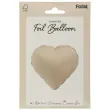 balon foliowy serce matowy kremowe latte folat 18 hrt