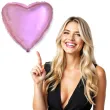 balon foliowy serce metaliczne rozowy flexmetal 18 hrt