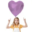 balon foliowy serce metallic matte fioletowy folat 18 hrt
