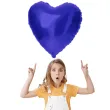 balon foliowy serce metallic matte granatowy folat 18 hrt