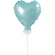 balon foliowy serce na patyczku blekitny godan 3 hrt
