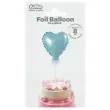 balon foliowy serce na patyczku blekitny godan 3 hrt