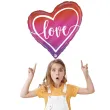 balon foliowy serce ombre love rozowy grabo 35 hrt