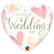 balon foliowy serce on your wedding day qualatex 18 hrt