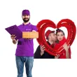 balon foliowy serce otwarte ramka do zdjec czerwony folat 24 hrt