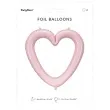 balon foliowy serce ramka rozowy jasny partydeco