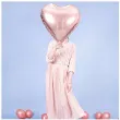 balon foliowy serce rozowe zloto partydeco 24 hrt